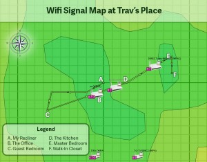 wifi signal map at my house