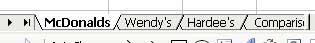 Screenshot of the spreadsheet tabs